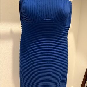 Calvin Klein Strapless Dress in Vibrant Blue